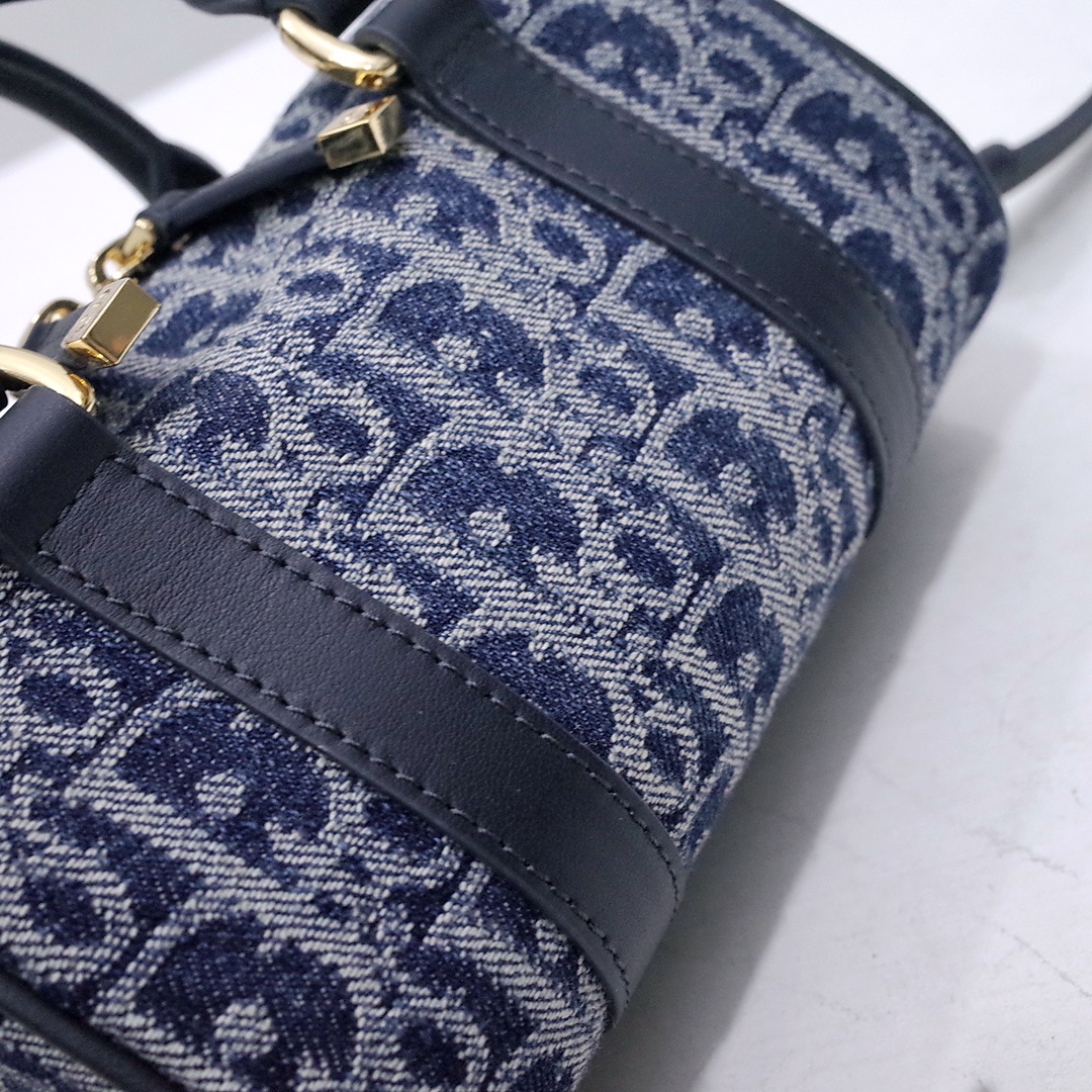 Dior Groove 17 Mini Bag Blue Denim Dior Oblique Jacquard